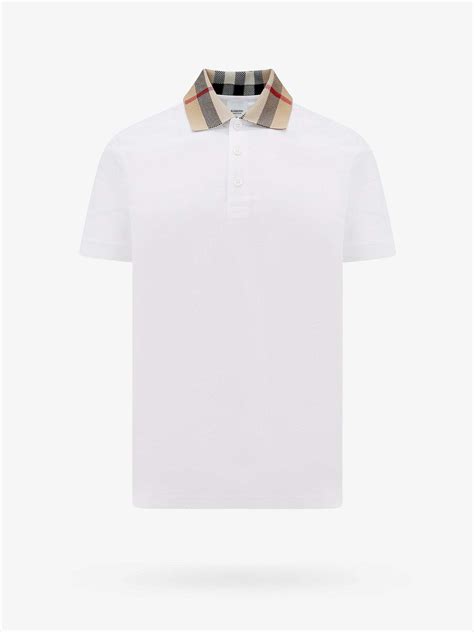 white burberry polo shirts|authentic burberry polo shirt.